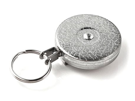 KEY-BAK Sidekick Intrekbare Badge Reel en Sleutelhanger Breakaway Lanyard met een Sleutelhanger en Twist-Free Clear ID Badge Houder op een Intrekbare Lanyard, Modelnummer: 0KB1-0A44